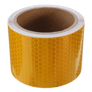 reflectorband, reflecterende tape, veiligheids tape, reflector, refelcterende, geel