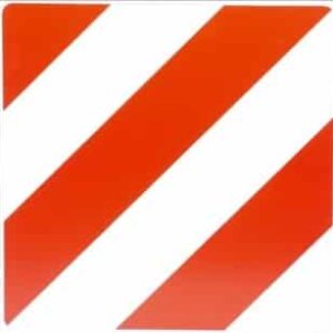 Tablica ostrzegawcza 420 x 420 oznaczenie towarów o nadmiernej długości