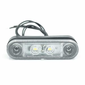 Lampa obrysowa LED boczna biała 10-30V