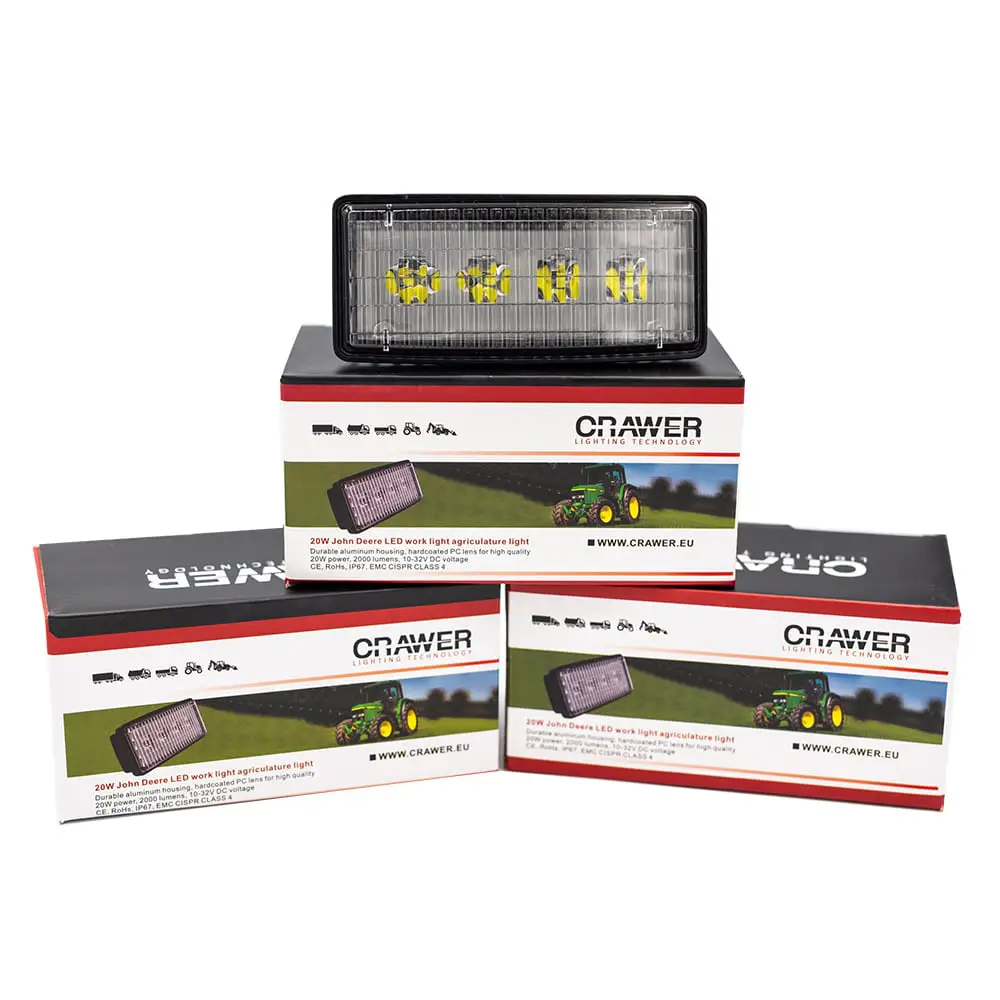 Korzystny pakiet CRAWER LED 4x lampy robocze do zabudowy 20W