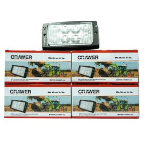 4x crawler inbouw dakrand werklamp 40w cree voordeelpakket