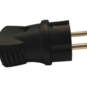 Wtyczka 230V plastikowa czarna