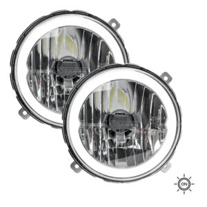 Zestaw CRAWER 2x lampy przednie LED do Fendt z ringiem